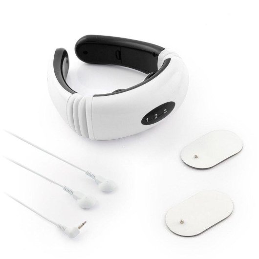 Pack Masajeador Cuello Espalda Electromagnético y Loción Reafirmante InnovaGoods