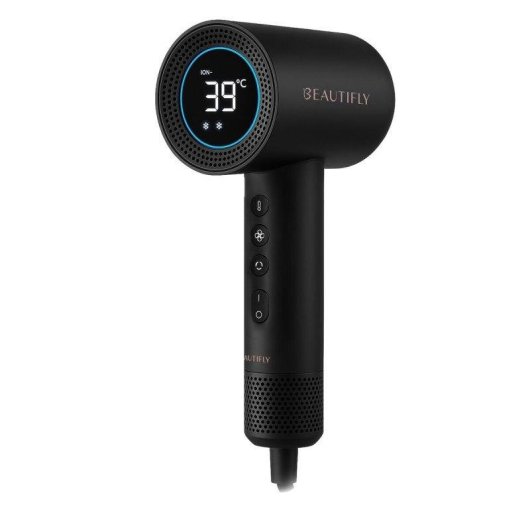 Secador de Pelo Iónico Beautifly MistEssence 1600W Temperatura Regulable con Difusor Negro
