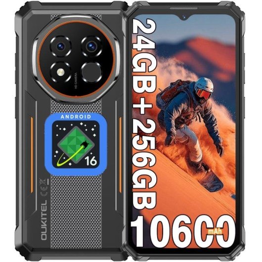 Oukitel G6 4G 8GB 256GB 6.52" Naranja