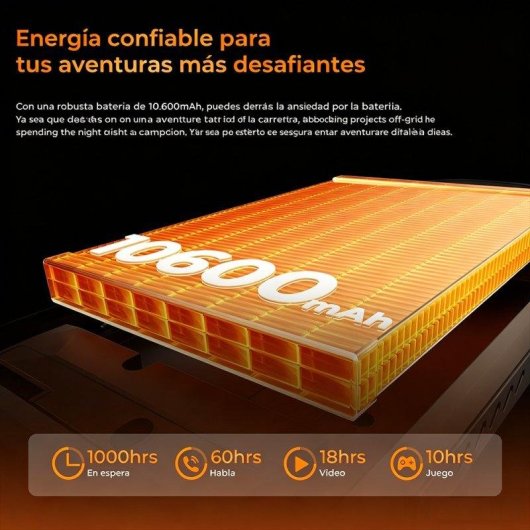 Oukitel G6 4G 8GB 256GB 6.52" Naranja