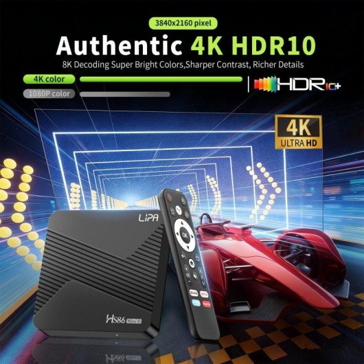 Reproductor Multimedia Lipa HS86 MINI 13 Android TV Box 4GB 32GB Android 14