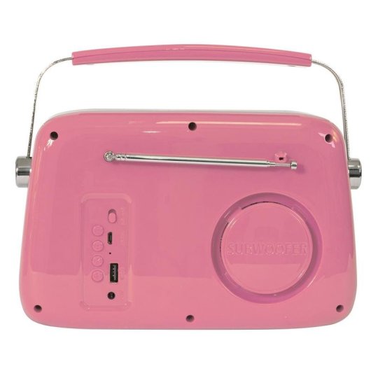 Radio Portátil Madison Sound FREESOUND-VR40P Analógica FM 30W Rosa