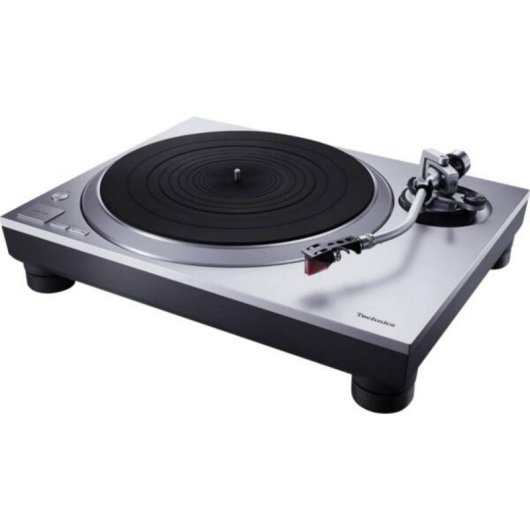 Tocadiscos Technics SL-1500C Tracção Direta Placa Alumínio Prateado
