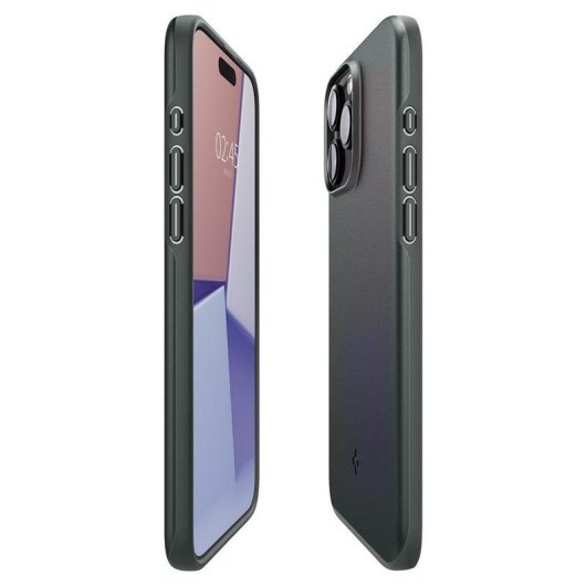 Funda para móvil Spigen ACS06546 Cover Policarbonato TPU Azul para iPhone 15 Pro Max