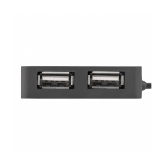 Hub Vultech 4 puertos 480 Mbit/s USB 2.0 modelo HU-04USB2 con LED y Plug and Play