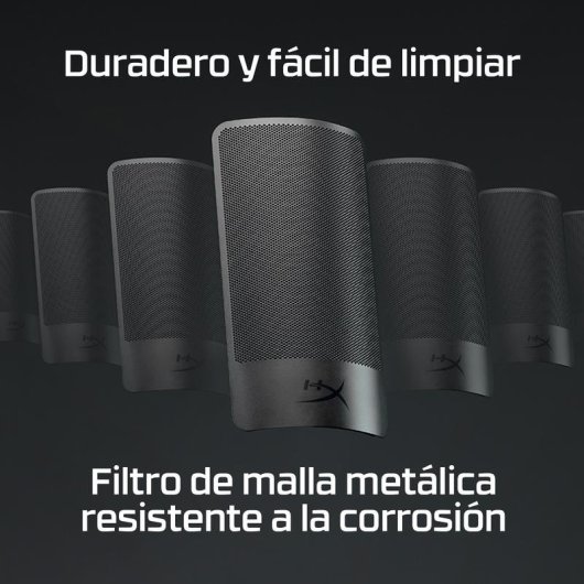 Microphone HyperX Shield filtre anti-pop métal noir compatible universel