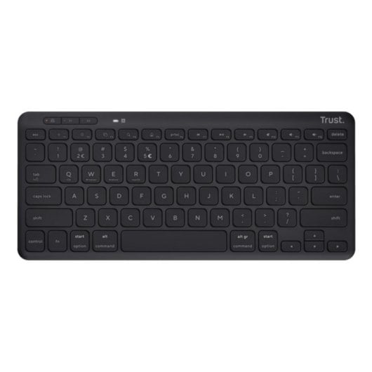 Tastiera Trust Lyra Tenkeyless senza tastierino Bluetooth e cablata nera