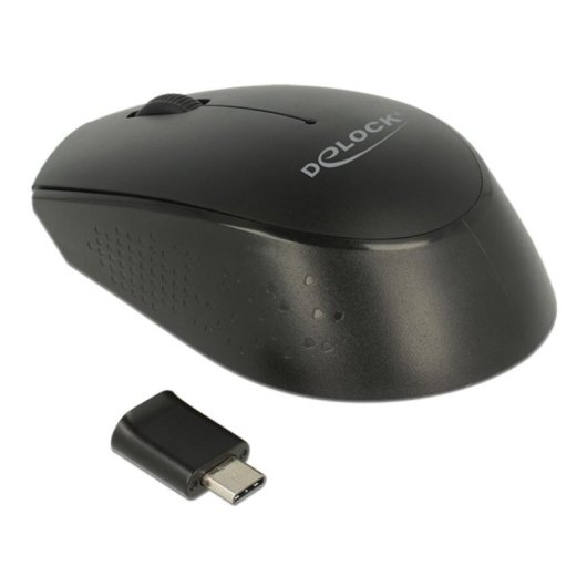 Mouse Delock 12526 Wireless RF 1000 DPI Nero Ambidestro Ricevitore Nano USB Type-A
