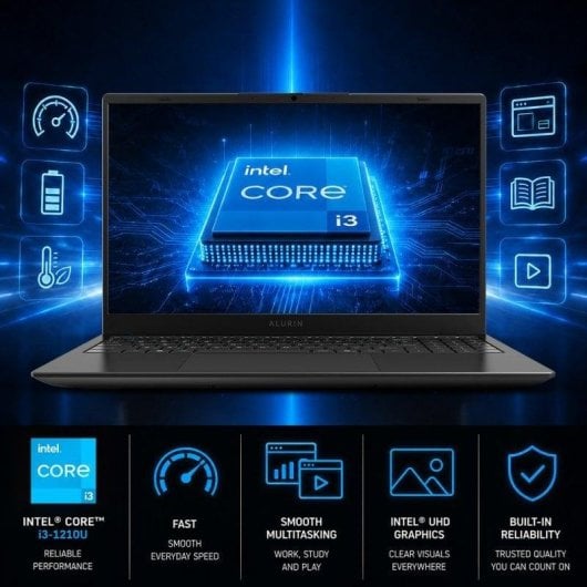 Portátil Alurin Flex Advance Intel Core i3-1210U  15.6" / 8GB / 512 GB / Windows Home