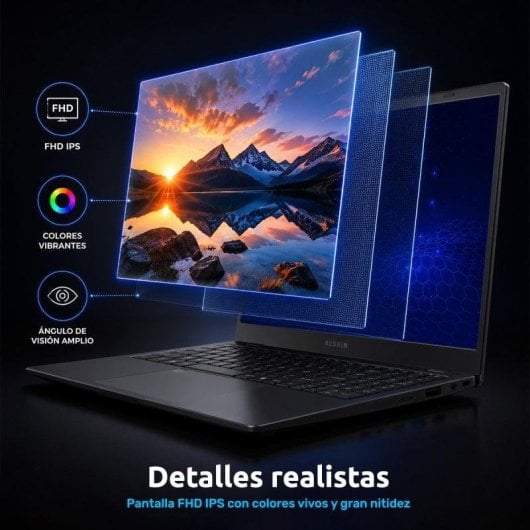 Portátil Alurin Flex Advance Intel Core i5-1250P 15.6" / 16GB / 500GB / Windows Home