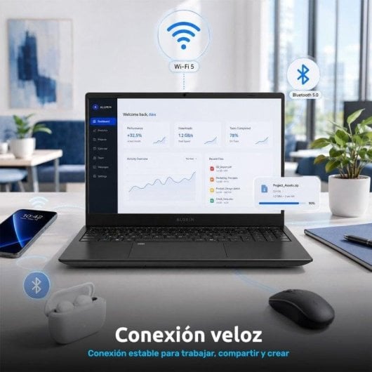 Portátil Alurin Flex Advance Intel Core i5-1250P 15.6" / 16GB / 500GB / Windows Home