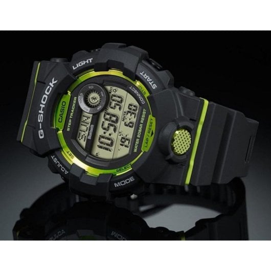 Casio G-Shock GBD-800-8 Bluetooth 48,6mm LED Grün Schwarz Wasserdicht 20ATM