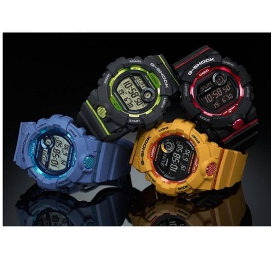 Casio G-Shock GBD-800-8 Bluetooth 48,6mm LED Grün Schwarz Wasserdicht 20ATM