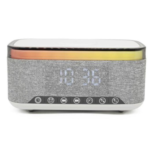 Reloj Despertador Denver CRQ-225 FM LED Multicolor Bluetooth 5.3