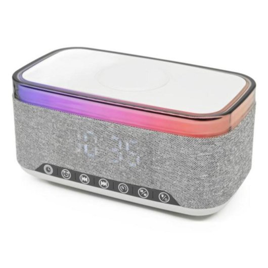 Reloj Despertador Denver CRQ-225 FM LED Multicolor Bluetooth 5.3