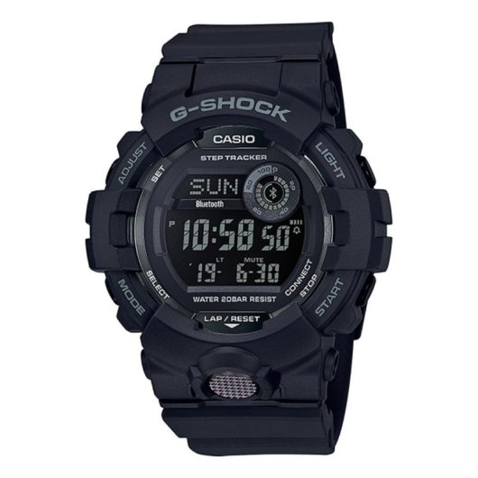 Casio GBD-800-1B Bluetooth 48,6mm Negro Resistente al Agua 20ATM Cronómetro
