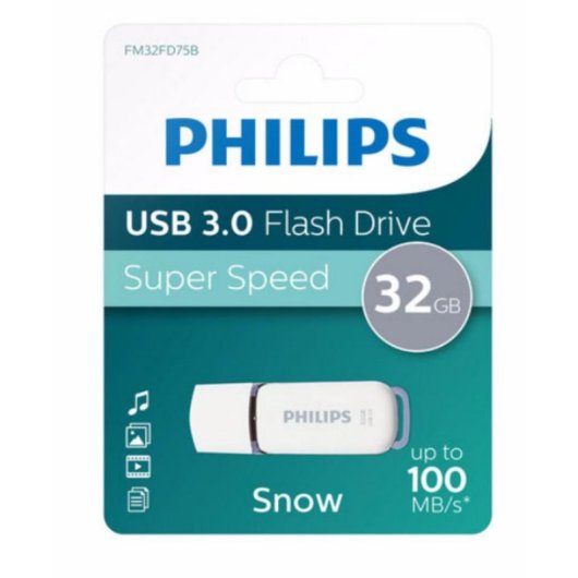 Unidad flash USB Philips FM32FD75B 32 GB USB 3.2 Gen 1 blanca