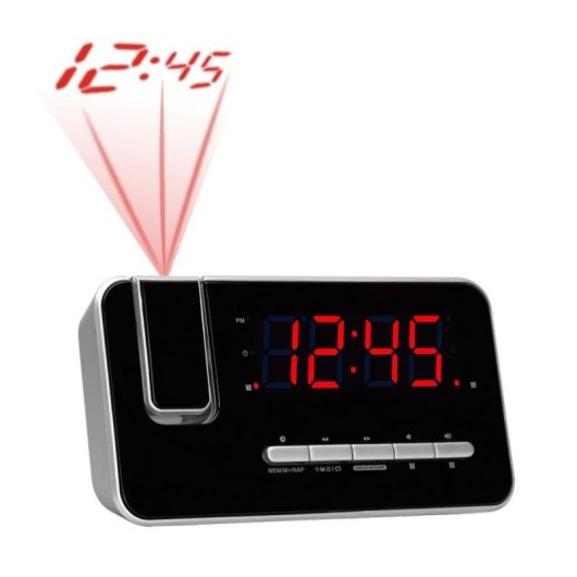 Sveglia Denver CRP-618 Digitale FM LED Rosso