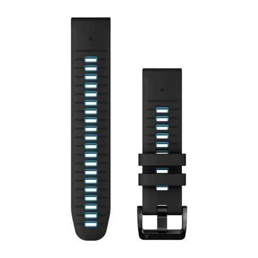 Armband Garmin QuickFit 22 mm Silikon Schwarz/Blau