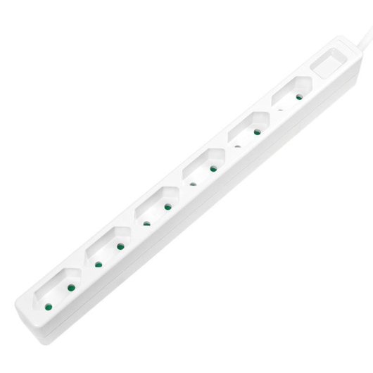 Régua de tomadas LogiLink LPS231 6 Tomadas Tipo C 1,5 m Interior IP20 Branco