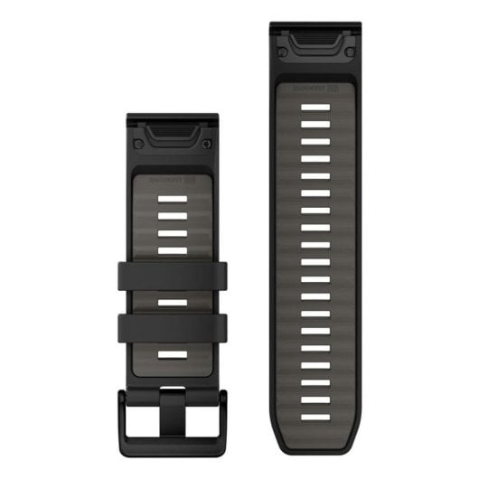 Pulsera Garmin QuickFit para relojes inteligentes, Negro/Gris, 26 mm, Silicona