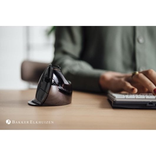 Mouse BakkerElkhuizen Evoluent D Medium Wireless 3200 DPI Nero Ergonomico