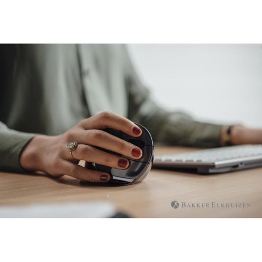 Mouse BakkerElkhuizen Evoluent D Medium Wireless 3200 DPI Nero Ergonomico