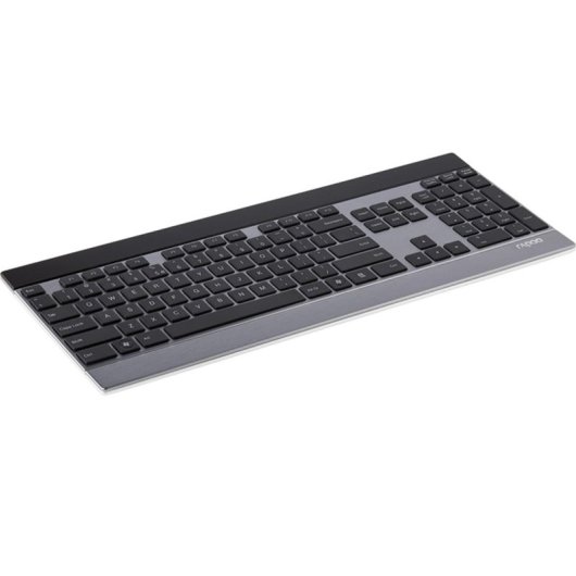 Tastiera Rapoo E9270P wireless completa RF QWERTZ nero e argento