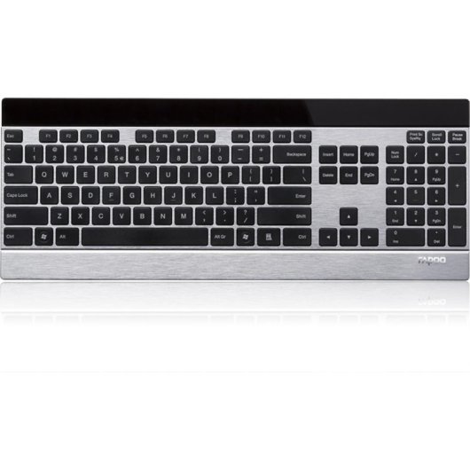 Tastiera Rapoo E9270P wireless completa RF QWERTZ nero e argento