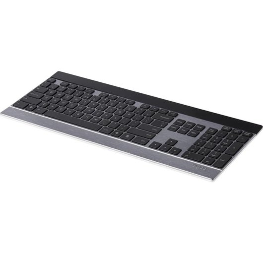 Tastiera Rapoo E9270P wireless completa RF QWERTZ nero e argento