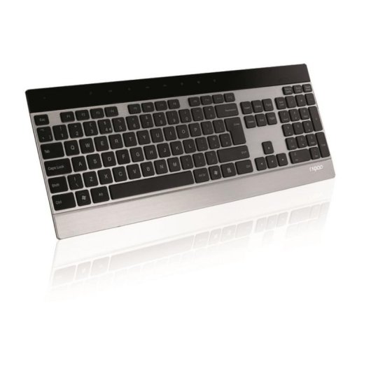 Tastiera Rapoo E9270P wireless completa RF QWERTZ nero e argento