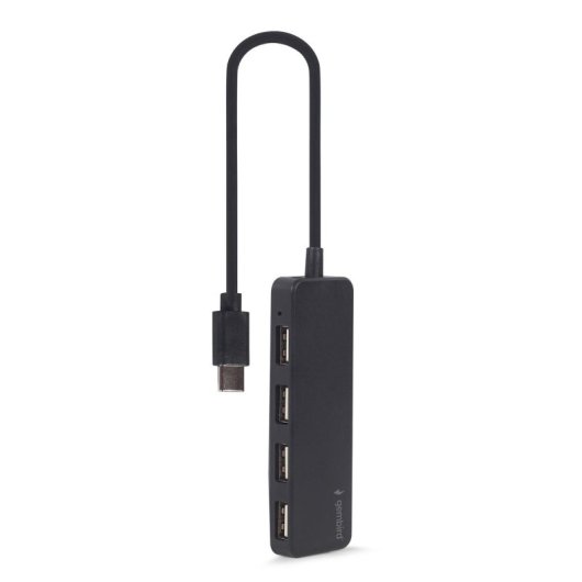 Hub Gembird 4 Ports USB 2.0 0,3 m Kabel Typ-C integriert UHB-CM-U2P4-01