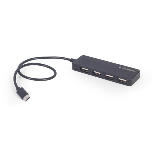 Hub Gembird 4 Ports USB 2.0 0,3 m Kabel Typ-C integriert UHB-CM-U2P4-01