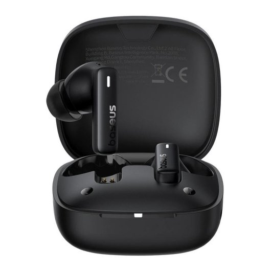 Auriculares Baseus Bowie E19 inalámbricos Bluetooth 5.3 Waterproof IPX5 Negro para Llamadas y Música