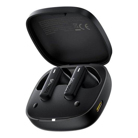 Auriculares Baseus Bowie E19 inalámbricos Bluetooth 5.3 Waterproof IPX5 Negro para Llamadas y Música