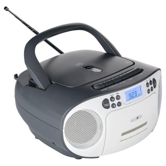 Radio portátil Reflexion RCR2260 FM 20W PLL LCD azul con agarradera