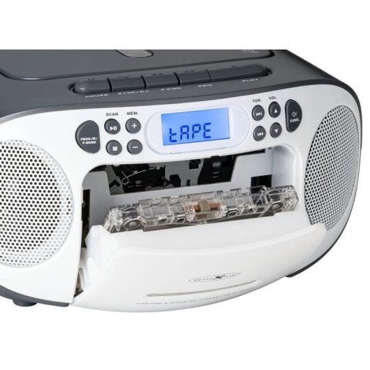 Radio portátil Reflexion RCR2260 FM 20W PLL LCD azul con agarradera