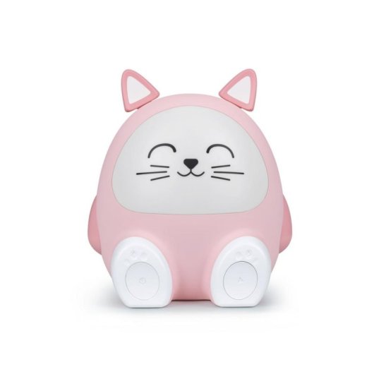Relógio Despertador Digital Bigben Interactive BTKIDSCAT Rosa Bluetooth 5.0