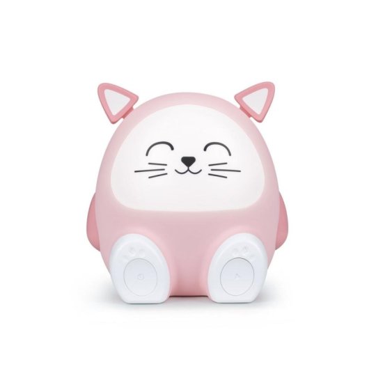 Relógio Despertador Digital Bigben Interactive BTKIDSCAT Rosa Bluetooth 5.0