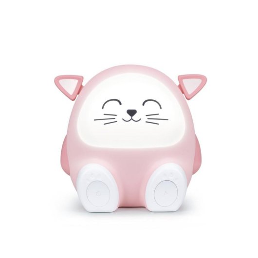 Relógio Despertador Digital Bigben Interactive BTKIDSCAT Rosa Bluetooth 5.0