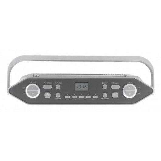 Sistema Estéreo Portátil Soundmaster RCD1755SI Prateado com CD e Rádio UKW