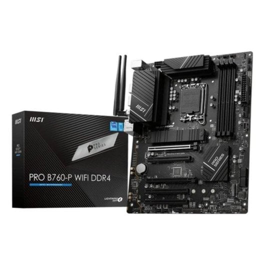 Placa Base MSI PRO B760-P Intel B760 LGA 1700 DDR4 ATX WiFi 6E 2.5GbE RAID