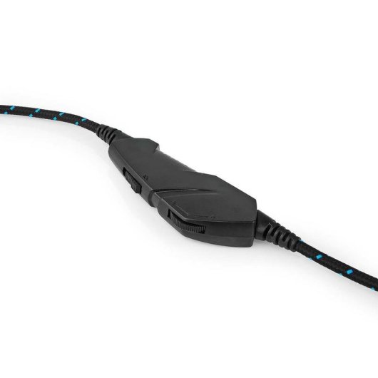 Auriculares Nedis GHST250BK con cable USB y jack 3,5 mm para gaming con LED negro