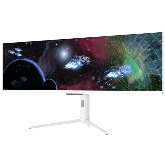 Monitor PC LC-Power LC-M44-DFHD-120 43,8" Double Full HD 120Hz IPS-ADS Hub USB-C Altezza Regolabile