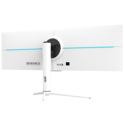Monitor PC LC-Power LC-M44-DFHD-120 43,8" Double Full HD 120Hz IPS-ADS Hub USB-C Altezza Regolabile