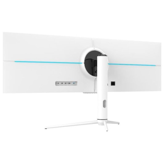Monitor PC LC-Power LC-M44-DFHD-120 43,8" Double Full HD 120Hz IPS-ADS Hub USB-C Altezza Regolabile