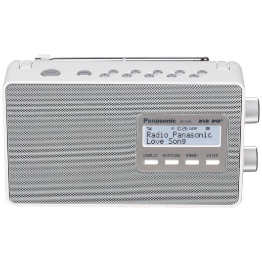 Radio Personal Panasonic RF-D10 Digital DAB+ FM 2W LCD Blanco