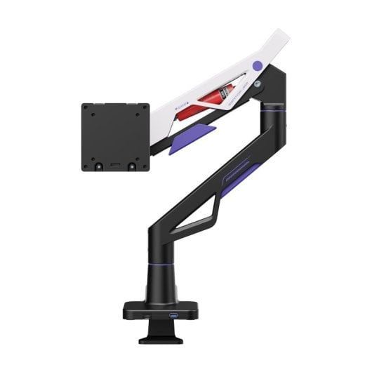Kimex 015-5001 Suporte Monitor Mesa 24 a 57" VESA 75x75 a 200x200 Máx 30Kg USB-A USB-C