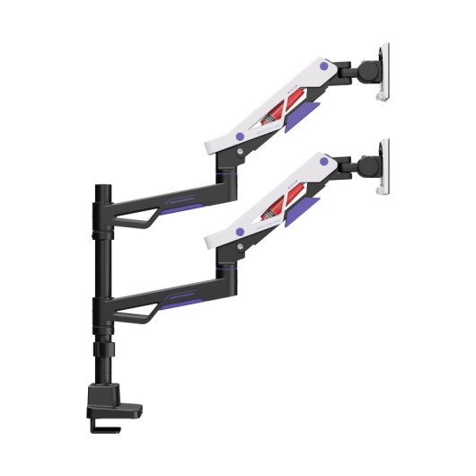 Kimex 015-5002 Suporte Monitor Duplo Mesa 24 a 57" VESA 75x75 a 200x200 Máx 27kg