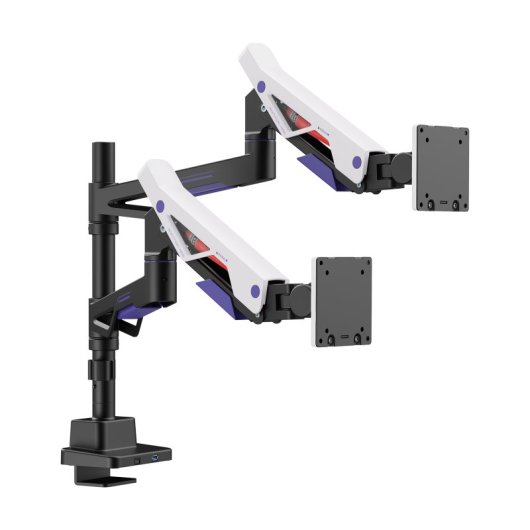 Kimex 015-5002 Suporte Monitor Duplo Mesa 24 a 57" VESA 75x75 a 200x200 Máx 27kg
